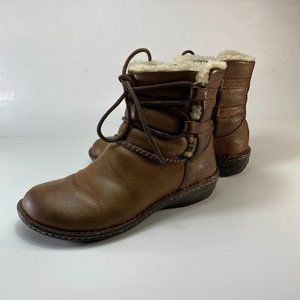 Ugg Australia Leather & Sheepskin Boots Sz 7